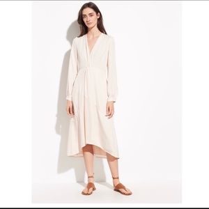 New Vince Twist Drape Long Sleeve Dress 14